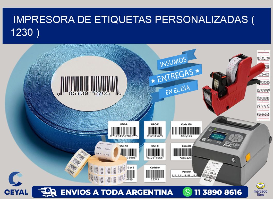 impresora de etiquetas personalizadas ( 1230 )