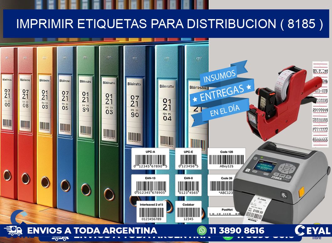 imprimir etiquetas para distribucion ( 8185 )