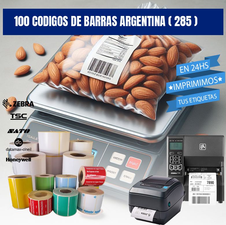 100 codigos de barras argentina ( 285 )