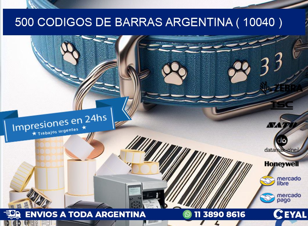 500 codigos de barras argentina ( 10040 )