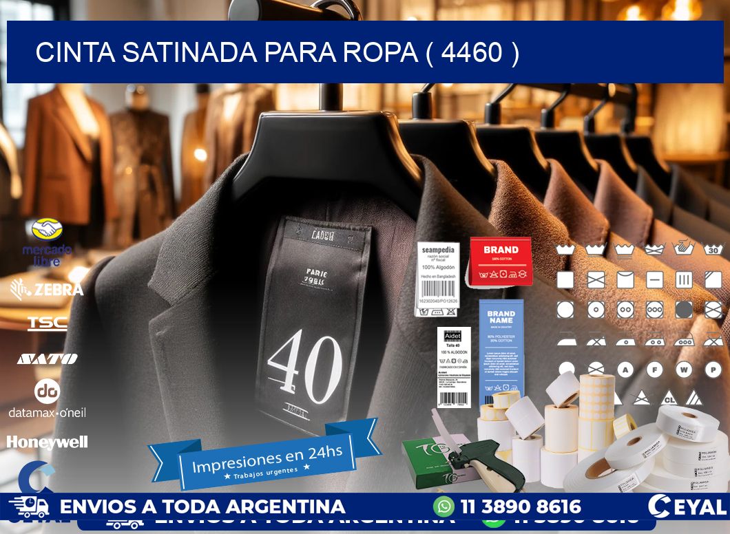 CINTA SATINADA PARA ROPA ( 4460 )