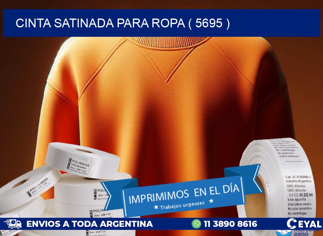 CINTA SATINADA PARA ROPA ( 5695 )