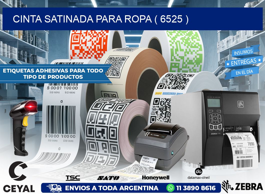 CINTA SATINADA PARA ROPA ( 6525 )