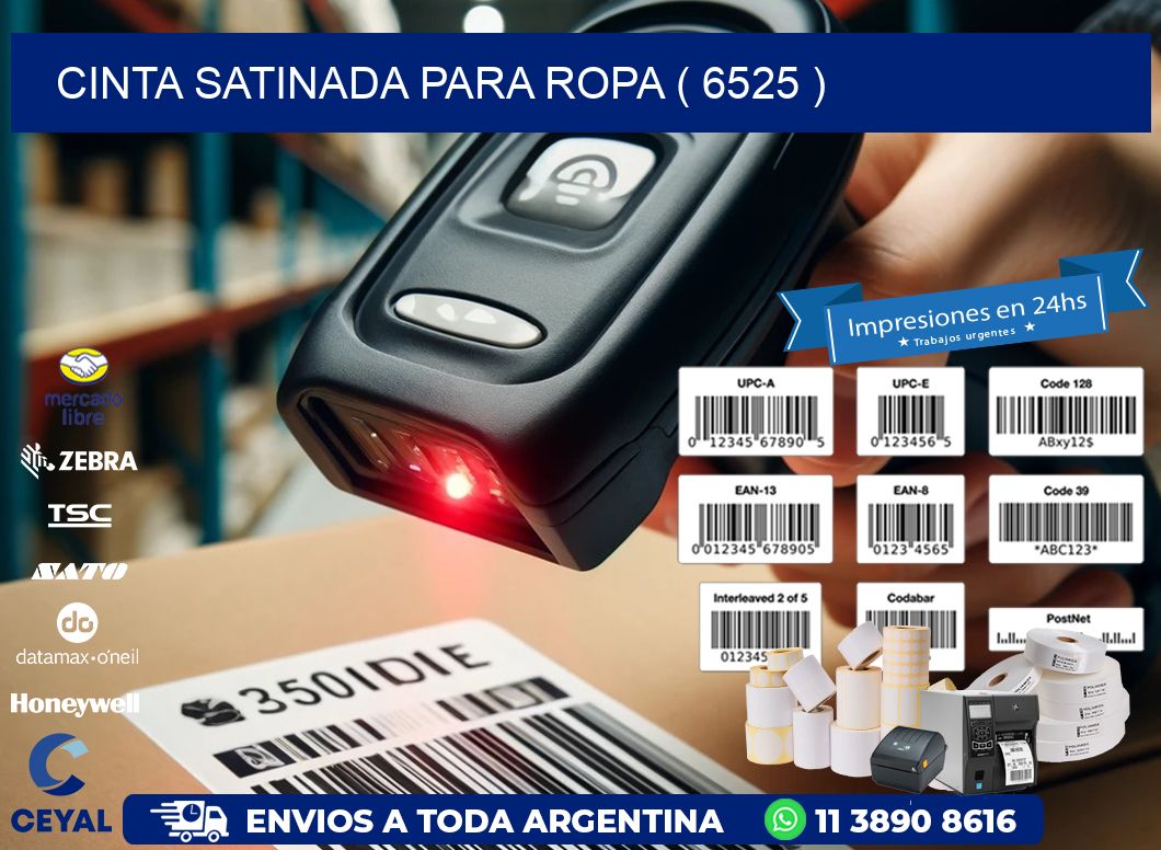 CINTA SATINADA PARA ROPA ( 6525 )