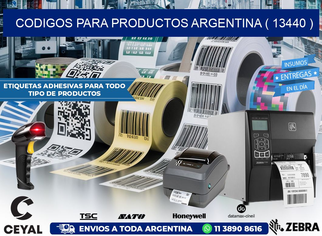 CODIGOS PARA PRODUCTOS ARGENTINA ( 13440 )