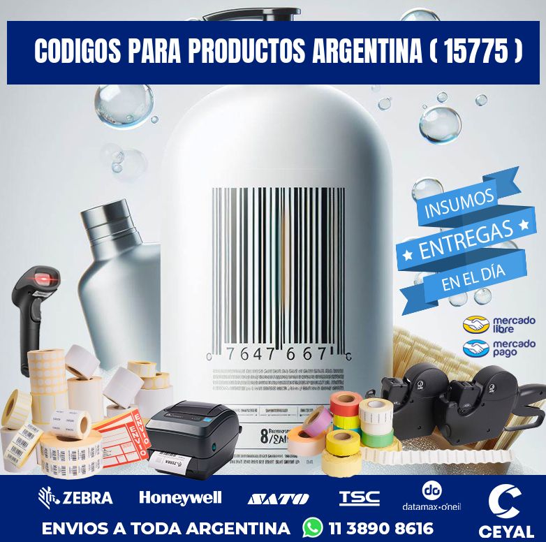CODIGOS PARA PRODUCTOS ARGENTINA ( 15775 )