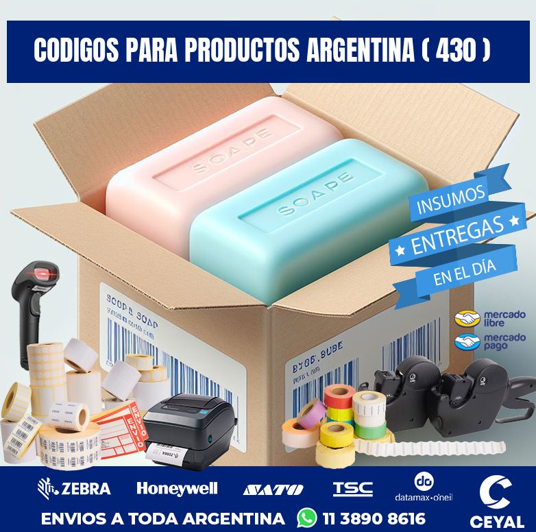 CODIGOS PARA PRODUCTOS ARGENTINA ( 430 )