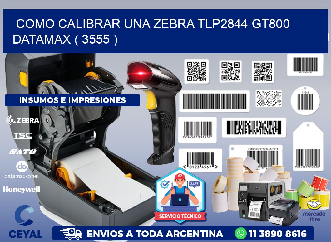 COMO CALIBRAR UNA ZEBRA TLP2844 GT800 DATAMAX ( 3555 )