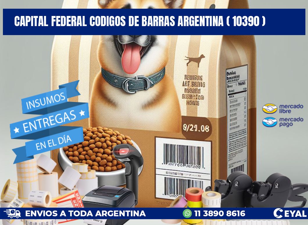 Capital federal codigos de barras argentina ( 10390 )