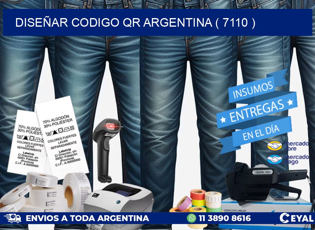 DISEÑAR CODIGO QR ARGENTINA ( 7110 )