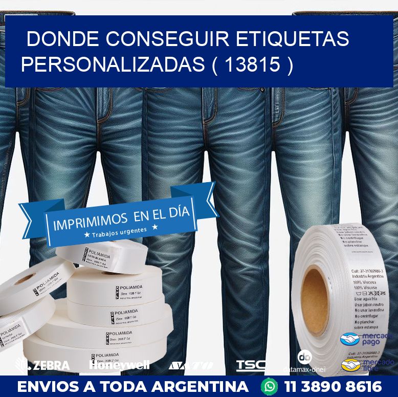 DONDE CONSEGUIR ETIQUETAS PERSONALIZADAS ( 13815 )