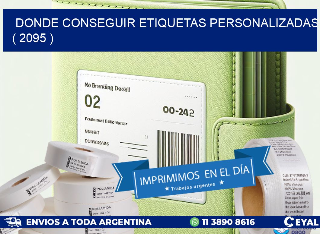 DONDE CONSEGUIR ETIQUETAS PERSONALIZADAS ( 2095 )