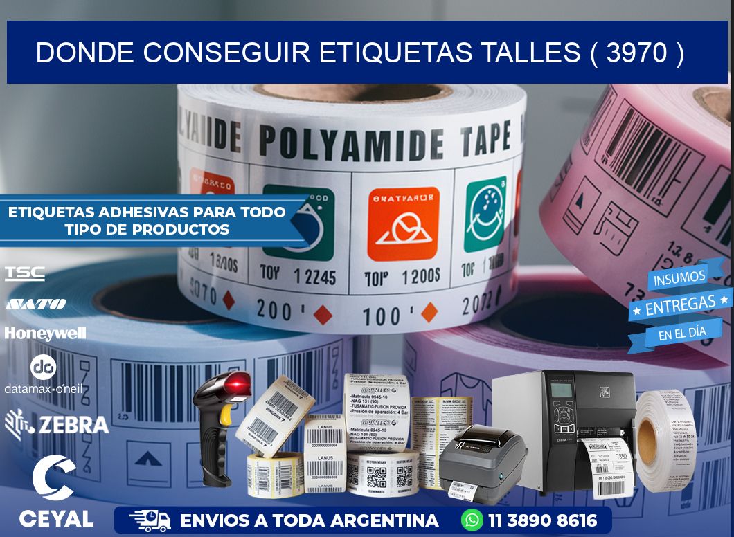 DONDE CONSEGUIR ETIQUETAS TALLES ( 3970 )