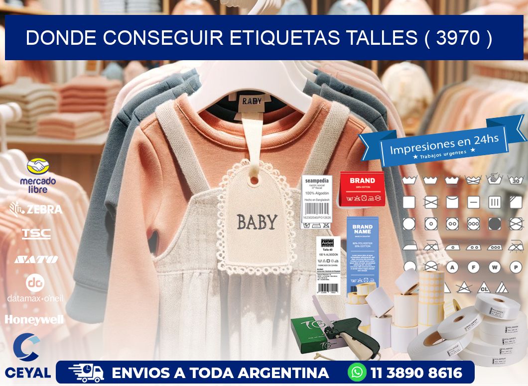 DONDE CONSEGUIR ETIQUETAS TALLES ( 3970 )