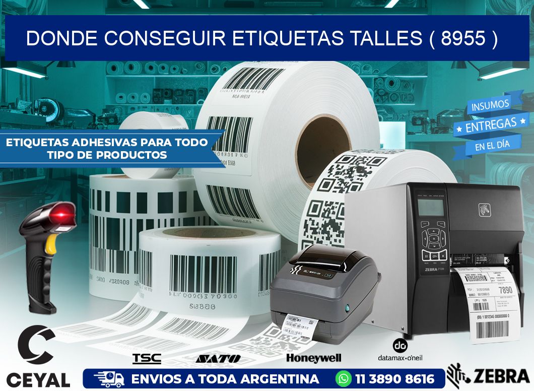 DONDE CONSEGUIR ETIQUETAS TALLES ( 8955 )