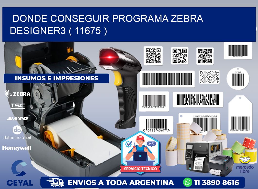 DONDE CONSEGUIR PROGRAMA ZEBRA DESIGNER3 ( 11675 )