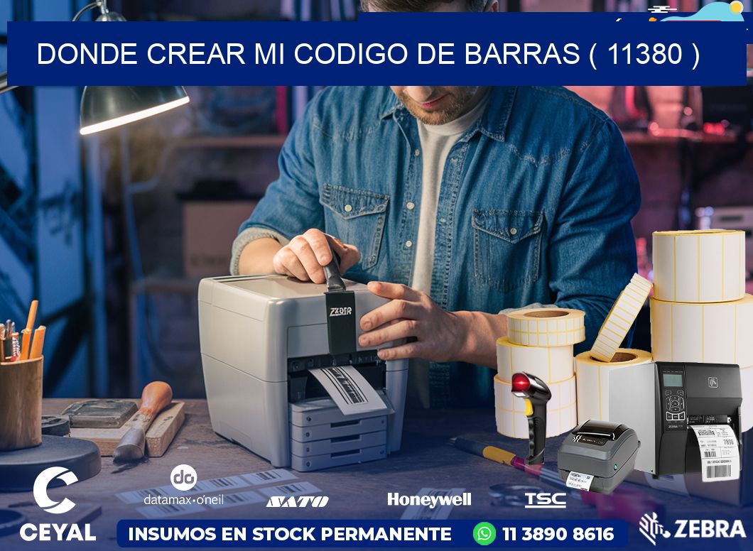 DONDE CREAR MI CODIGO DE BARRAS ( 11380 )