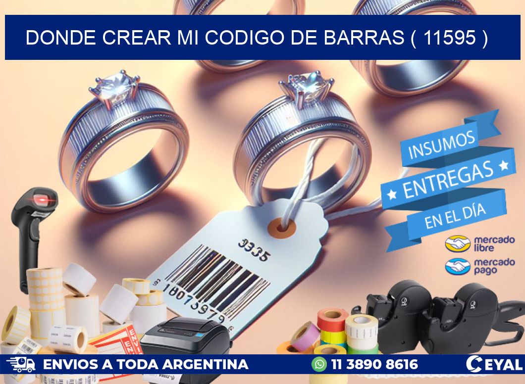 DONDE CREAR MI CODIGO DE BARRAS ( 11595 )