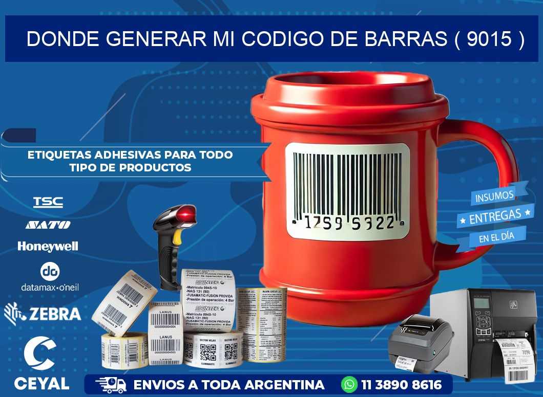 DONDE GENERAR MI CODIGO DE BARRAS ( 9015 )