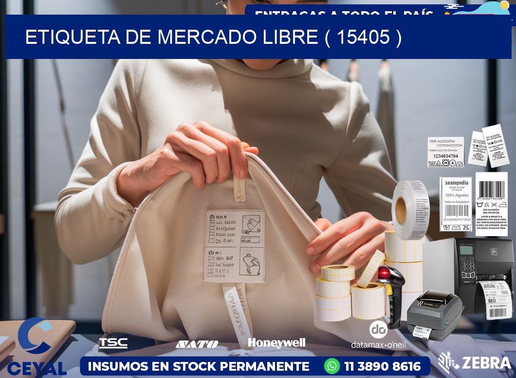 ETIQUETA DE MERCADO LIBRE ( 15405 )