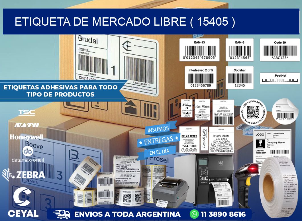 ETIQUETA DE MERCADO LIBRE ( 15405 )