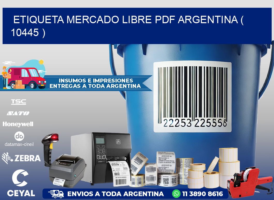 ETIQUETA MERCADO LIBRE PDF ARGENTINA ( 10445 )