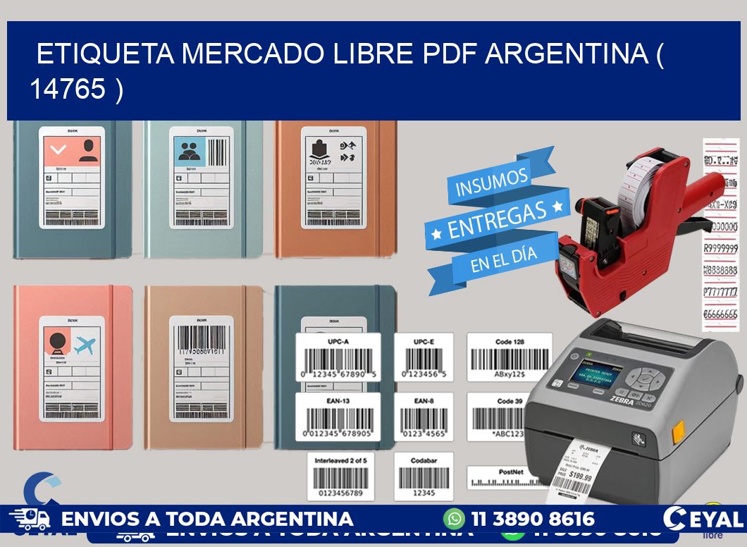 ETIQUETA MERCADO LIBRE PDF ARGENTINA ( 14765 )