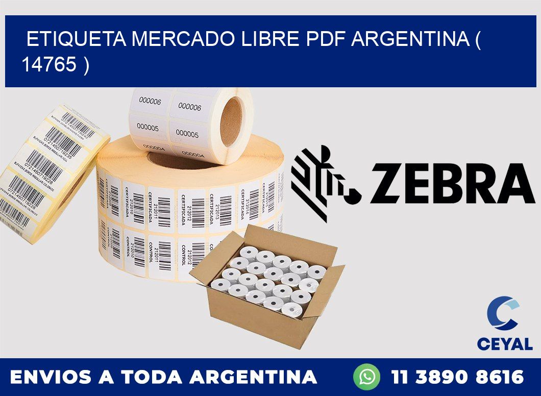 ETIQUETA MERCADO LIBRE PDF ARGENTINA ( 14765 )