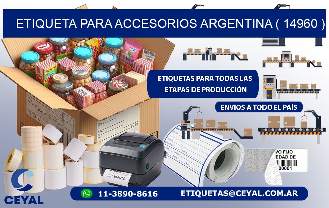 ETIQUETA PARA ACCESORIOS ARGENTINA ( 14960 )
