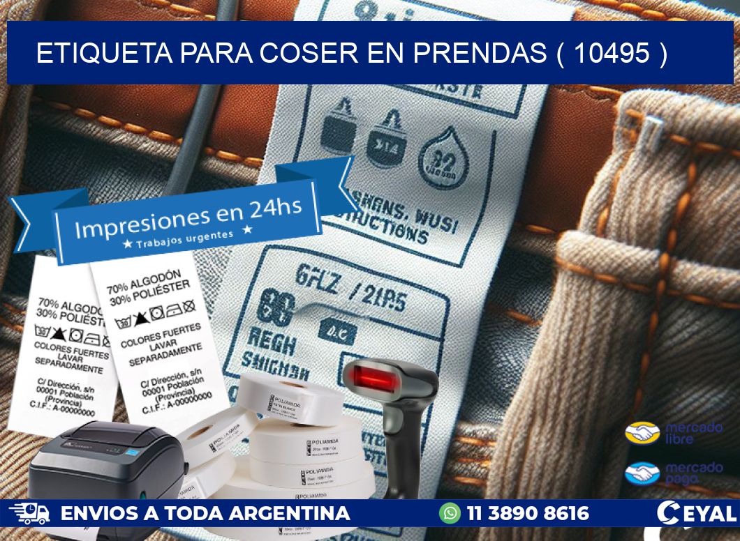 ETIQUETA PARA COSER EN PRENDAS ( 10495 )