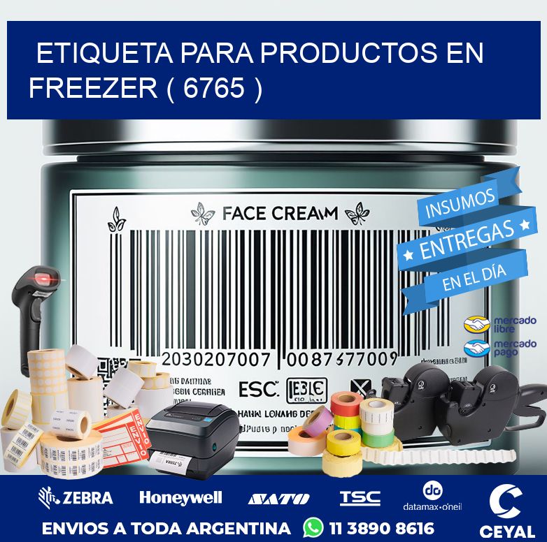 ETIQUETA PARA PRODUCTOS EN FREEZER ( 6765 )