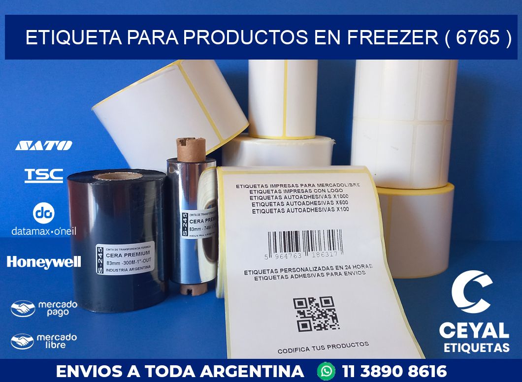 ETIQUETA PARA PRODUCTOS EN FREEZER ( 6765 )