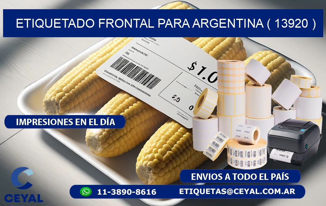 ETIQUETADO FRONTAL PARA ARGENTINA ( 13920 )