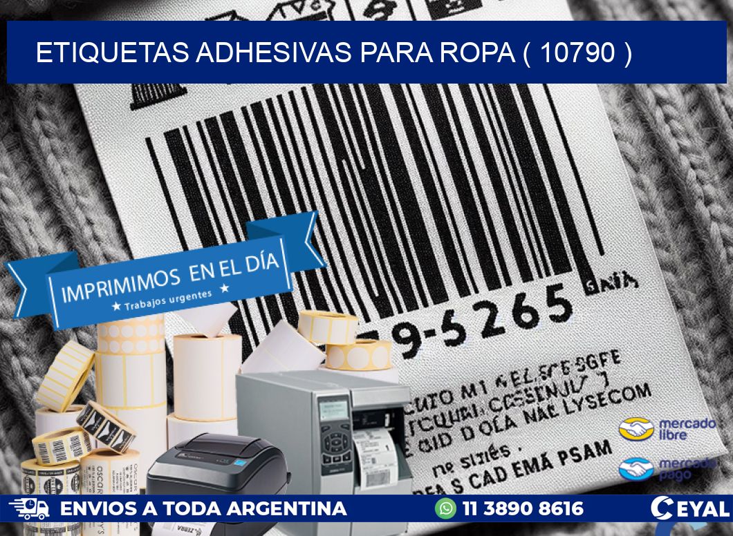 ETIQUETAS ADHESIVAS PARA ROPA ( 10790 )