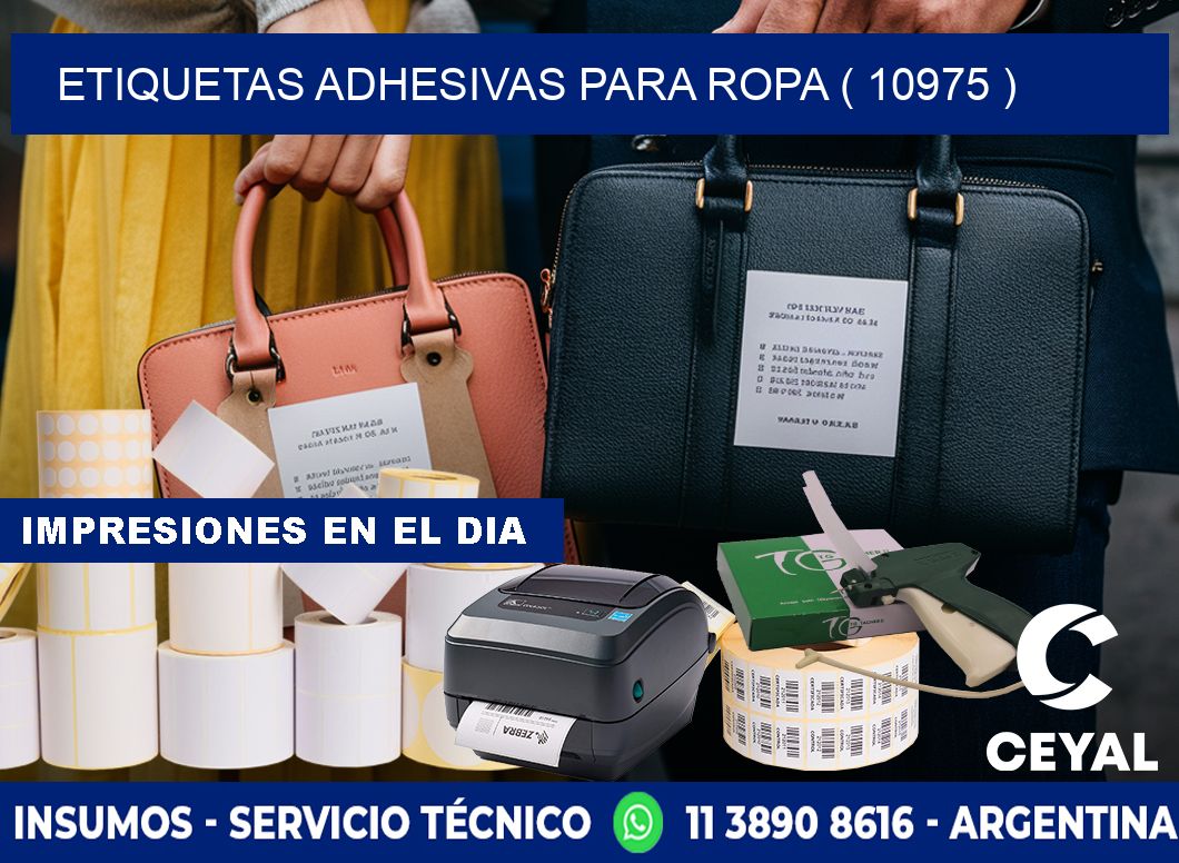 ETIQUETAS ADHESIVAS PARA ROPA ( 10975 )