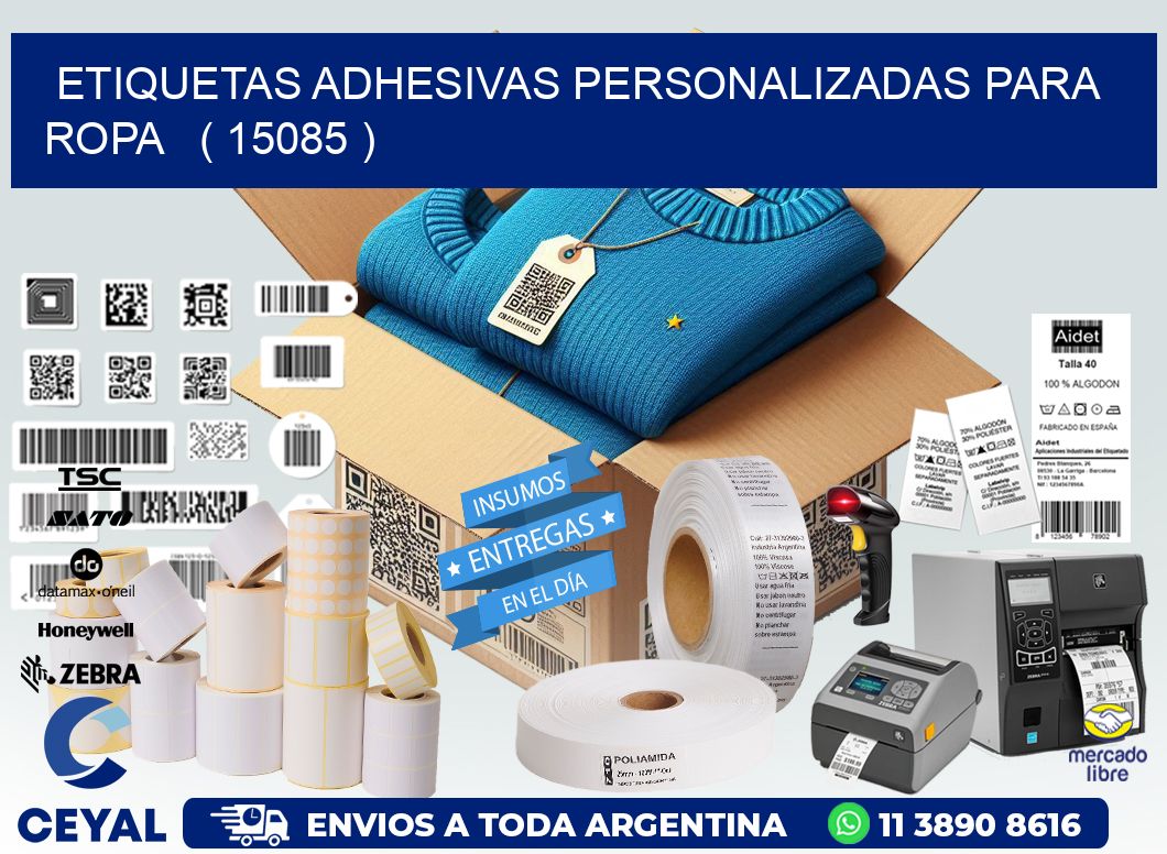 ETIQUETAS ADHESIVAS PERSONALIZADAS PARA ROPA   ( 15085 )