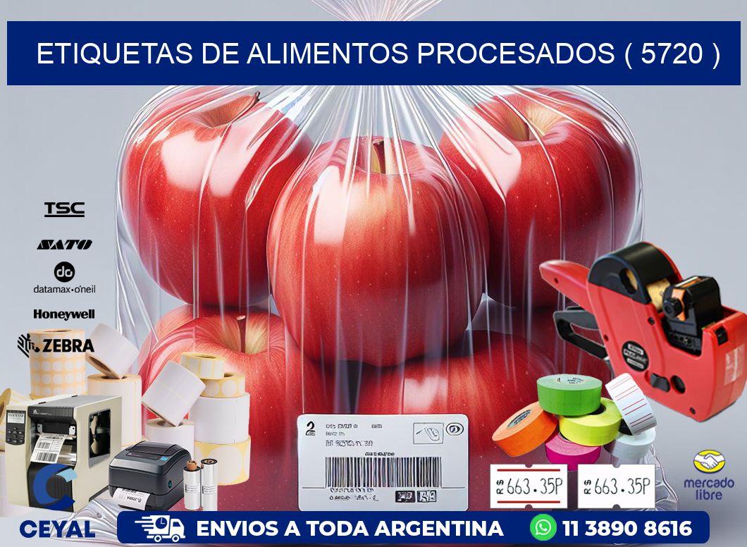 ETIQUETAS DE ALIMENTOS PROCESADOS ( 5720 )