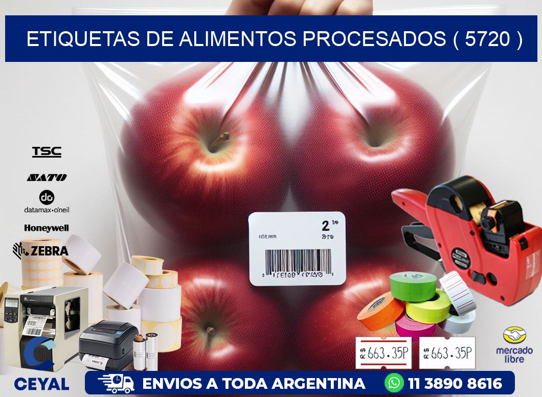ETIQUETAS DE ALIMENTOS PROCESADOS ( 5720 )