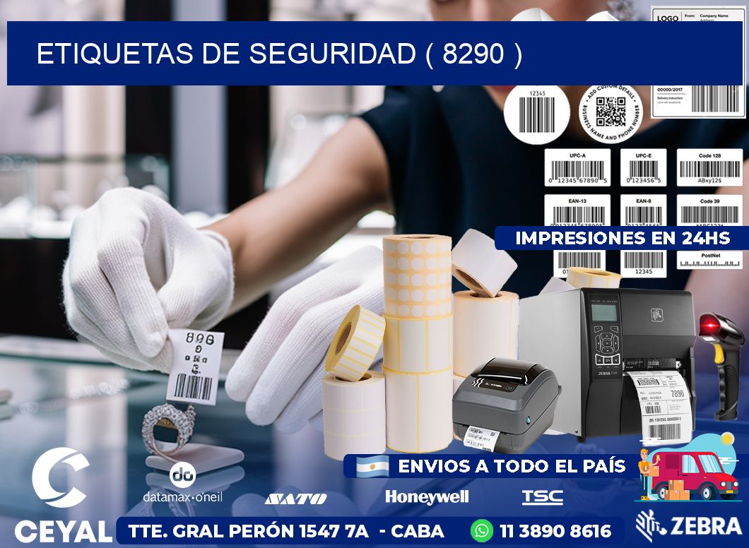 ETIQUETAS DE SEGURIDAD ( 8290 )