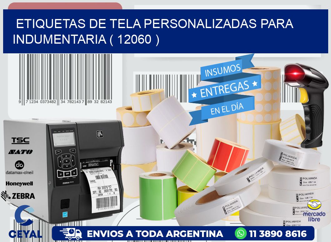 ETIQUETAS DE TELA PERSONALIZADAS PARA INDUMENTARIA ( 12060 )
