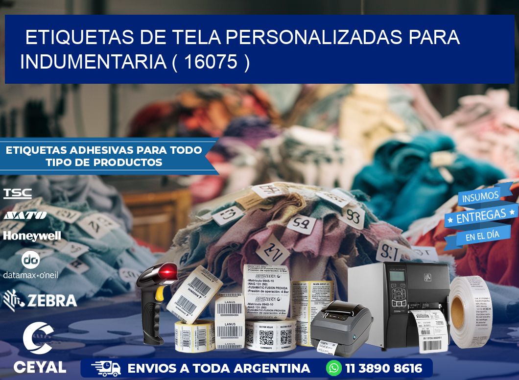ETIQUETAS DE TELA PERSONALIZADAS PARA INDUMENTARIA ( 16075 )