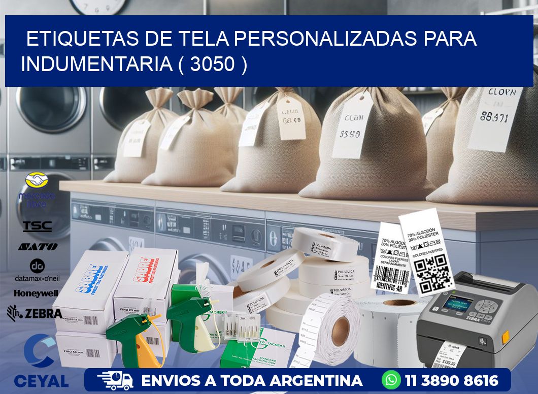ETIQUETAS DE TELA PERSONALIZADAS PARA INDUMENTARIA ( 3050 )