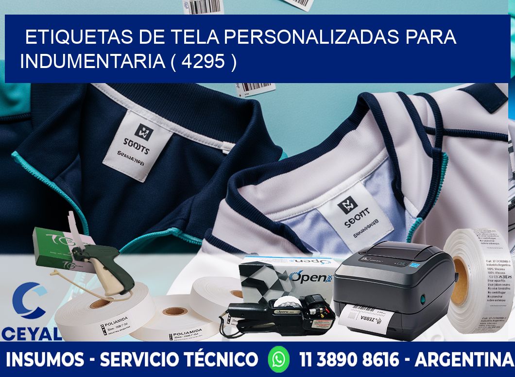 ETIQUETAS DE TELA PERSONALIZADAS PARA INDUMENTARIA ( 4295 )