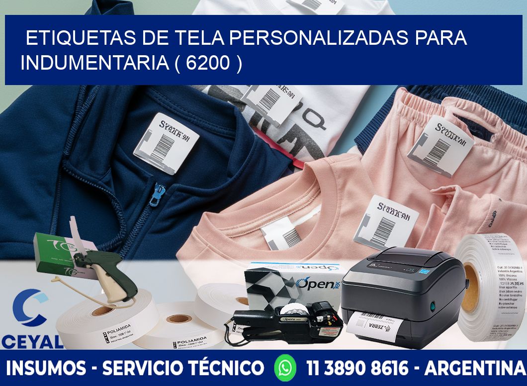 ETIQUETAS DE TELA PERSONALIZADAS PARA INDUMENTARIA ( 6200 )