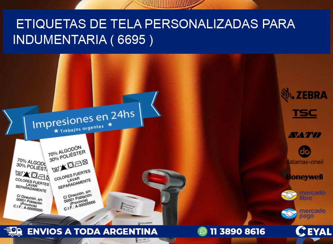ETIQUETAS DE TELA PERSONALIZADAS PARA INDUMENTARIA ( 6695 )