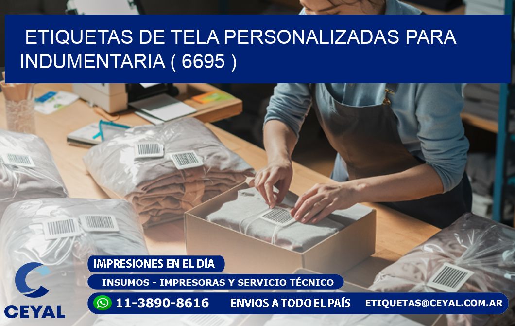 ETIQUETAS DE TELA PERSONALIZADAS PARA INDUMENTARIA ( 6695 )