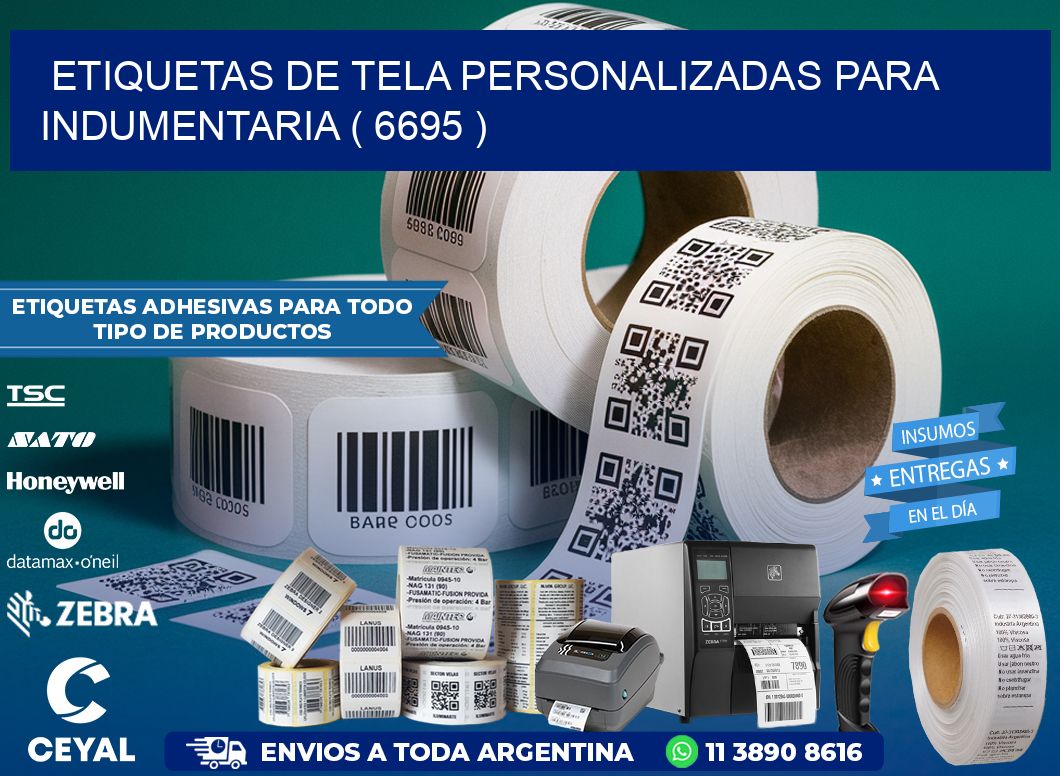 ETIQUETAS DE TELA PERSONALIZADAS PARA INDUMENTARIA ( 6695 )