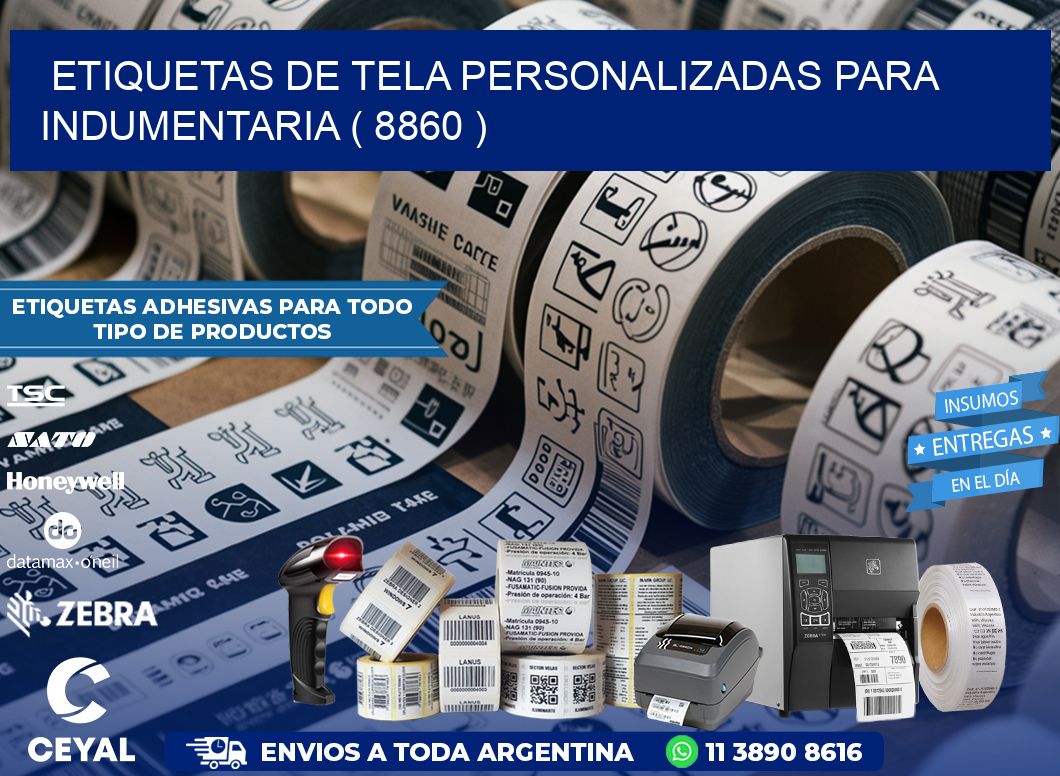 ETIQUETAS DE TELA PERSONALIZADAS PARA INDUMENTARIA ( 8860 )