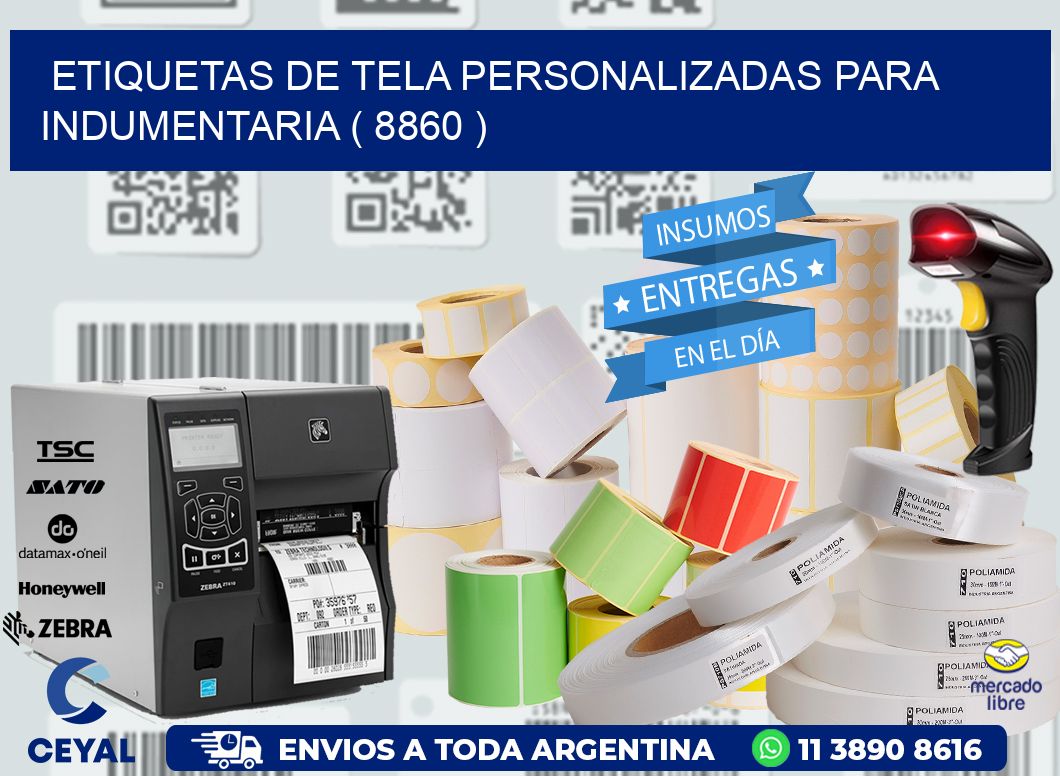 ETIQUETAS DE TELA PERSONALIZADAS PARA INDUMENTARIA ( 8860 )