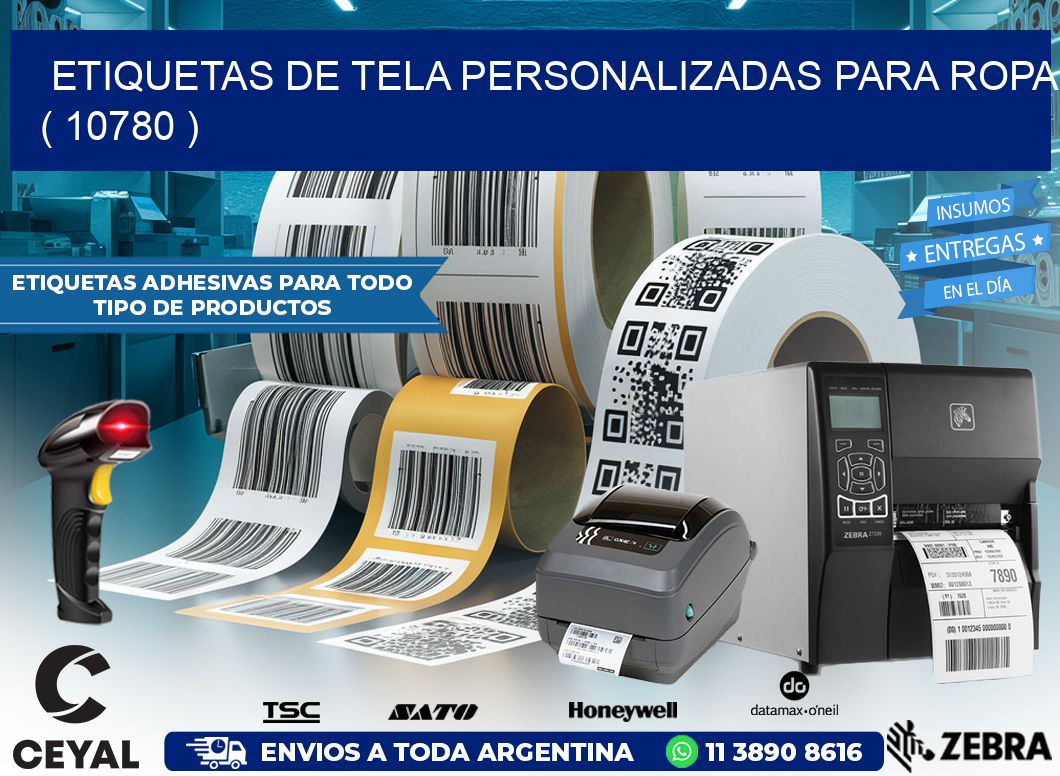 ETIQUETAS DE TELA PERSONALIZADAS PARA ROPA ( 10780 )